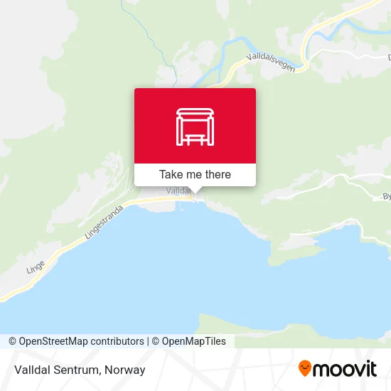 Valldal Sentrum map