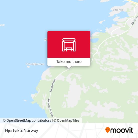 Hjertvika map