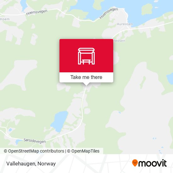 Vallehaugen map