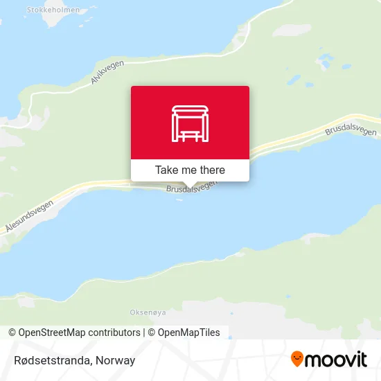Rødsetstranda map
