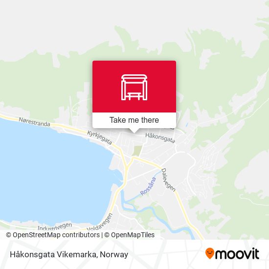 Håkonsgata Vikemarka map