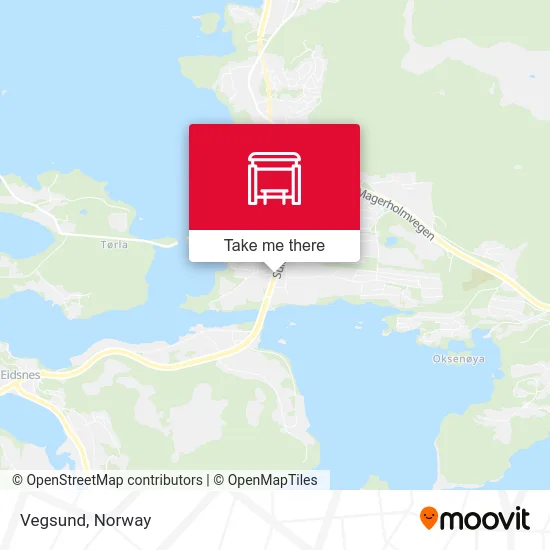 Vegsund map