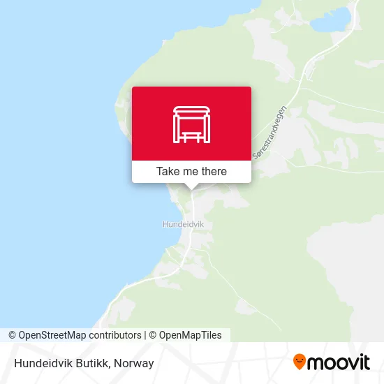 Hundeidvik Butikk map