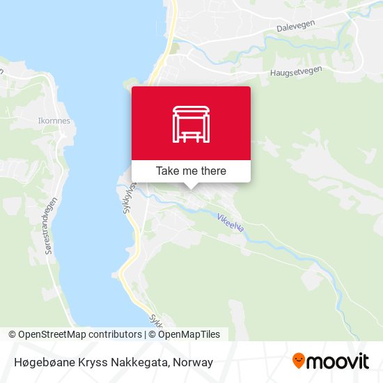 Høgebøane Kryss Nakkegata map