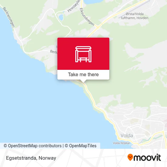 Egsetstranda map