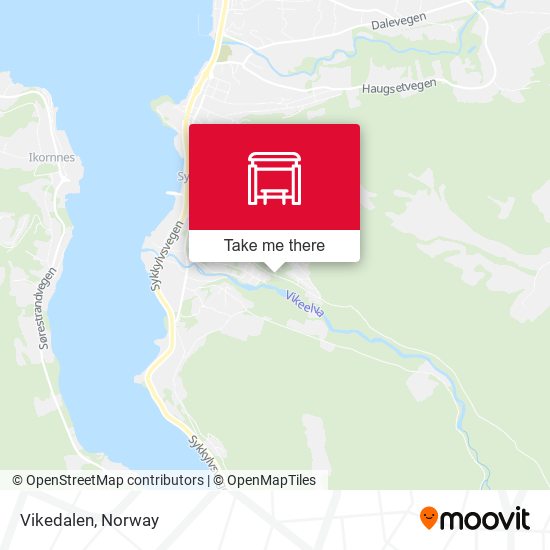 Vikedalen map