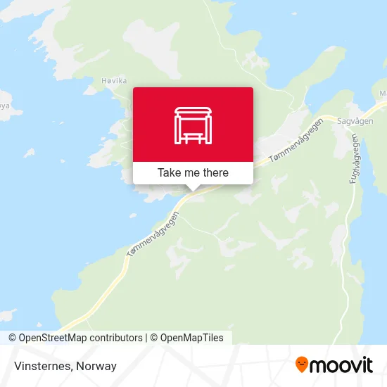 Vinsternes map