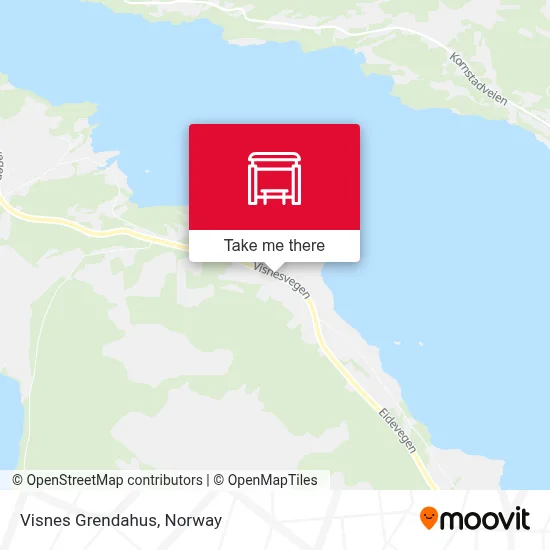 Visnes Grendahus map