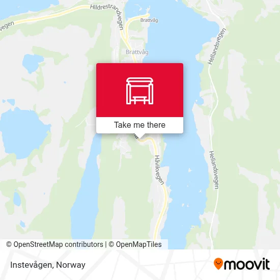 Instevågen map