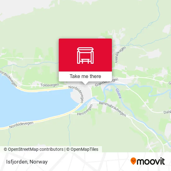 Isfjorden map