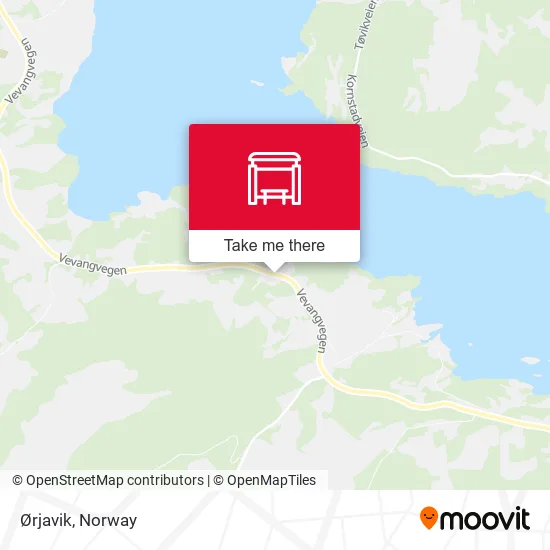 Ørjavik map