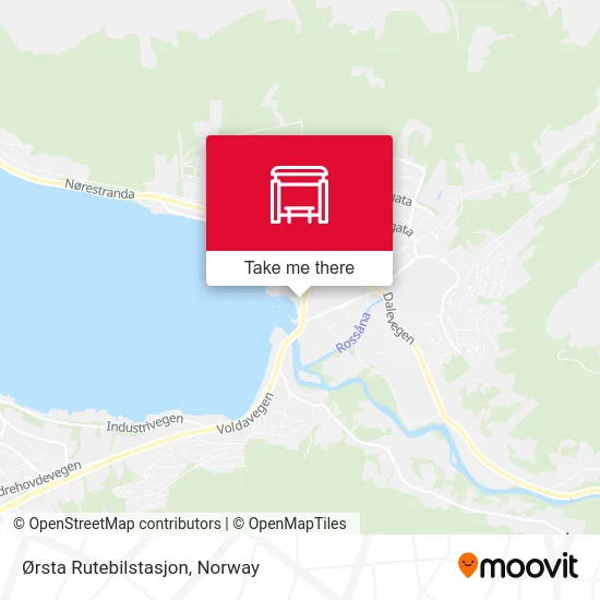 Ørsta Rutebilstasjon map