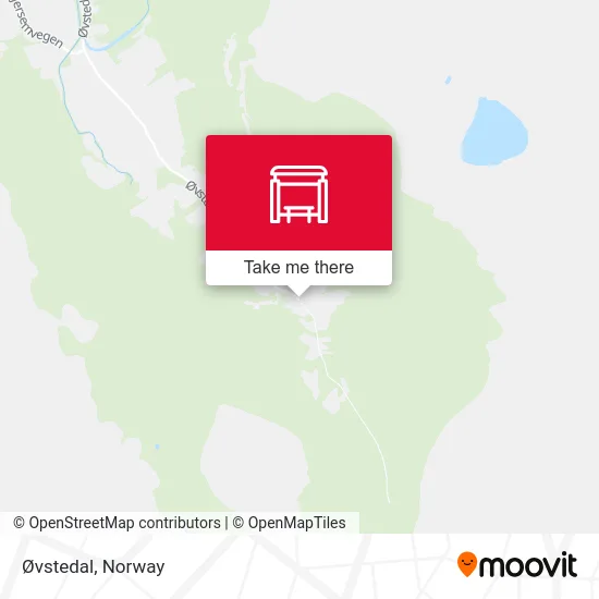Øvstedal map