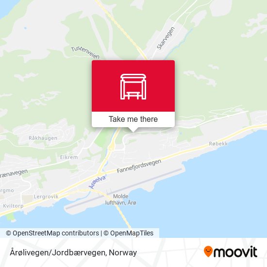 Årølivegen/Jordbærvegen map