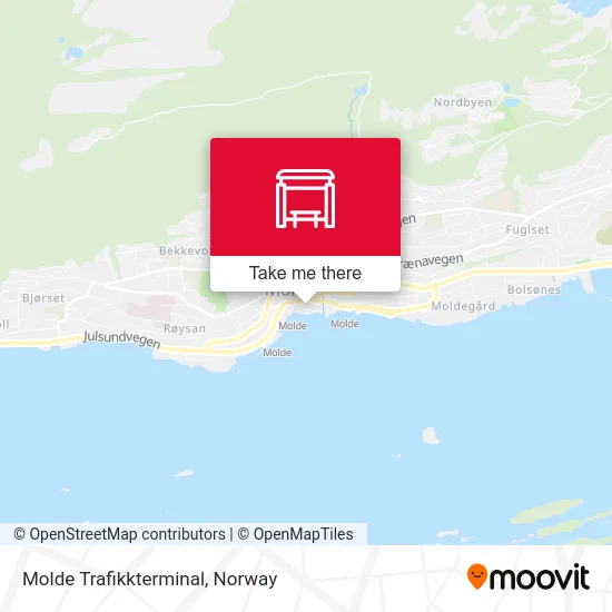 Molde Trafikkterminal map