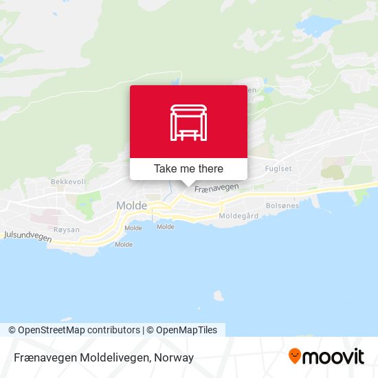 Frænavegen Moldelivegen map