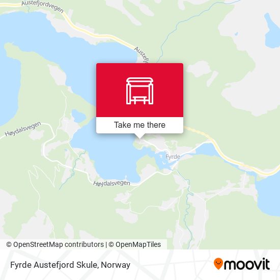 Fyrde Austefjord Skule map