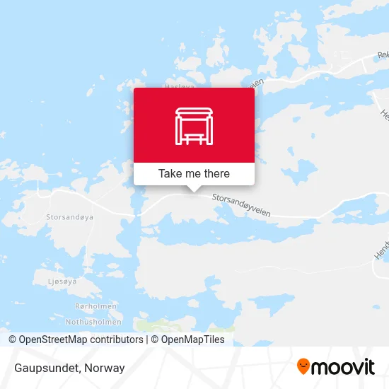 Gaupsundet map