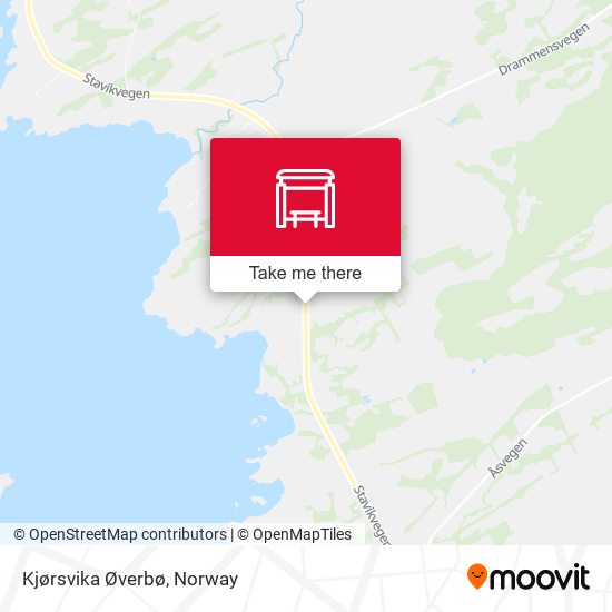 Kjørsvika Øverbø map