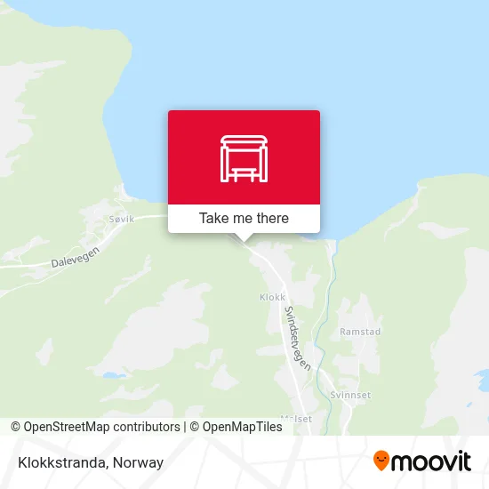 Klokkstranda map