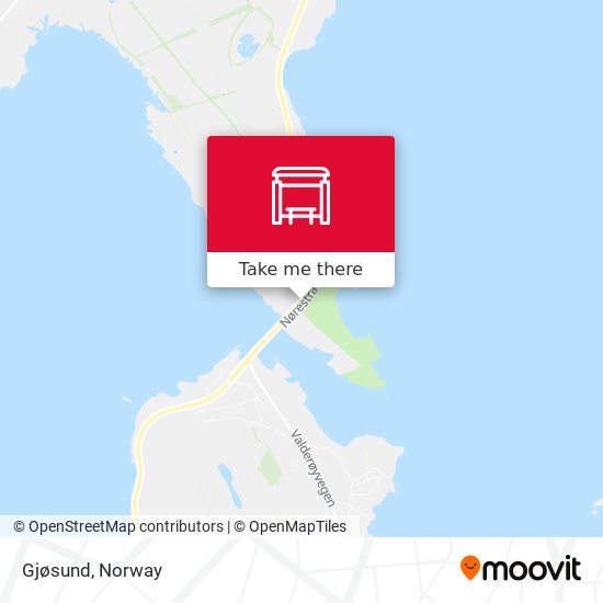 Gjøsund map