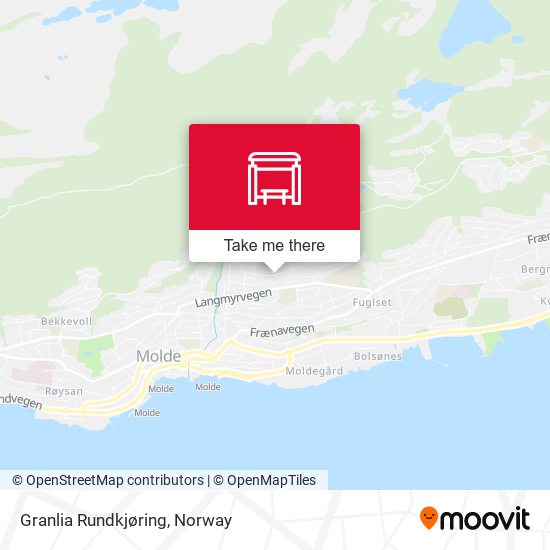 Granlia Rundkjøring map