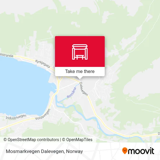 Mosmarkvegen Dalevegen map