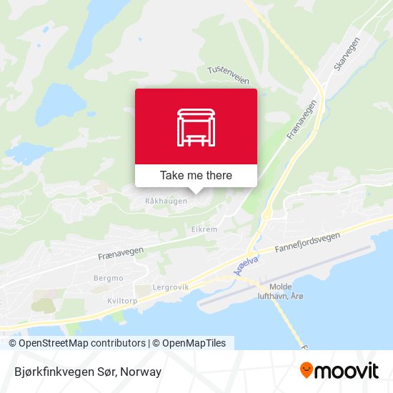 Bjørkfinkvegen Sør map