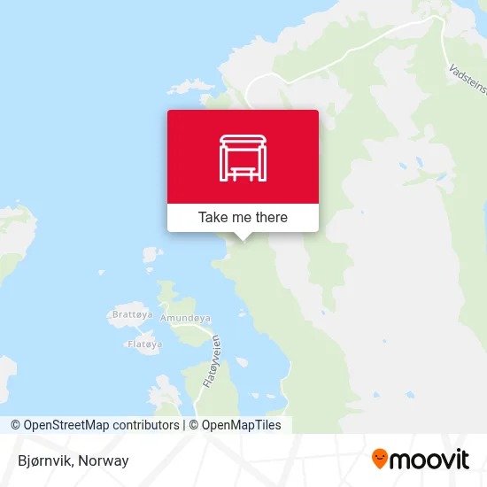 Bjørnvik map