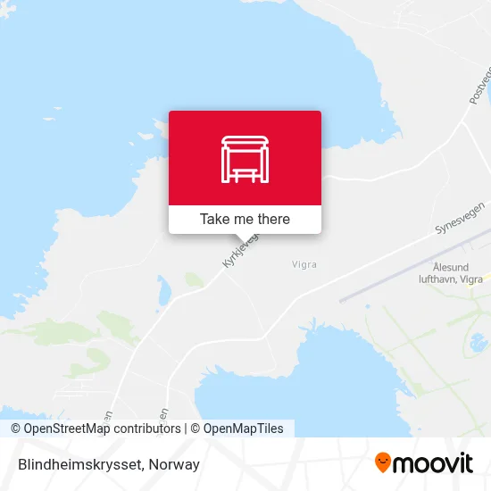 Blindheimskrysset map