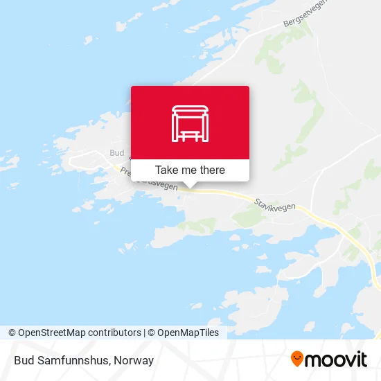 Bud Samfunnshus map