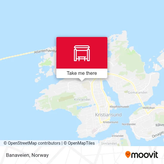 Banaveien map