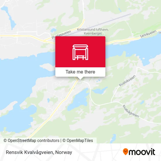 Rensvik Kvalvågveien map