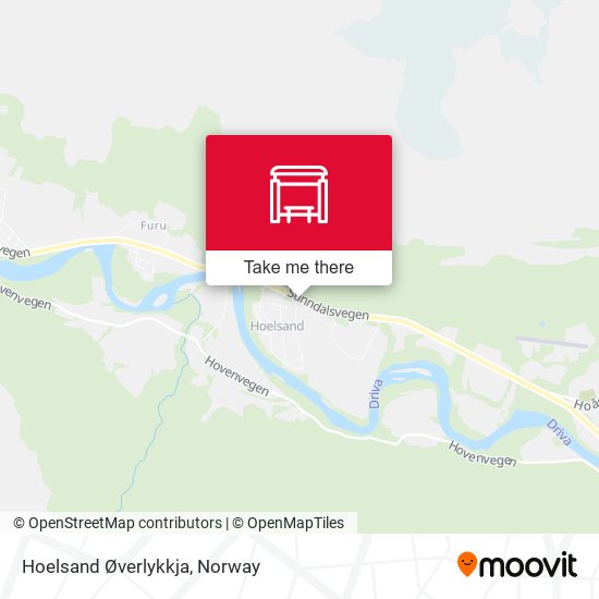 Hoelsand Øverlykkja map