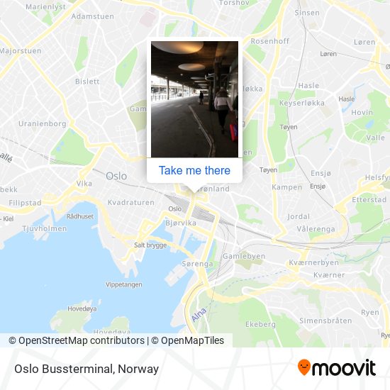 Oslo Bussterminal map