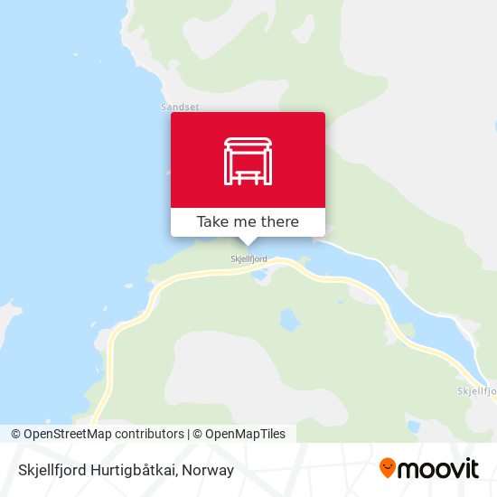 Skjellfjord Hurtigbåtkai map