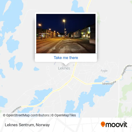 Leknes Sentrum map
