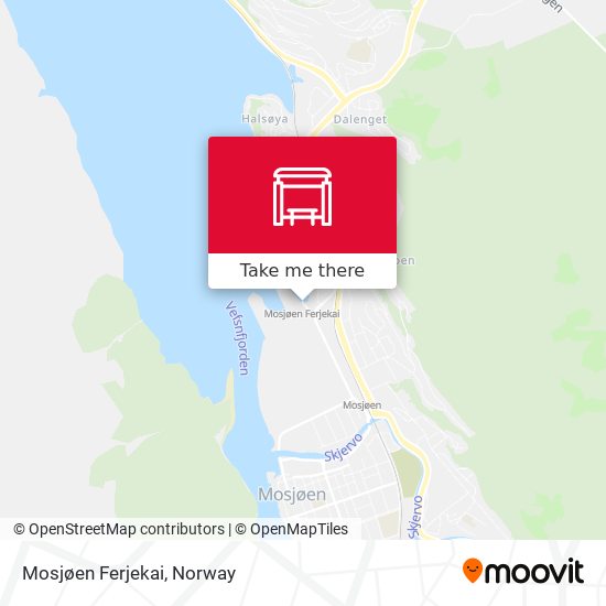 Mosjøen Ferjekai map