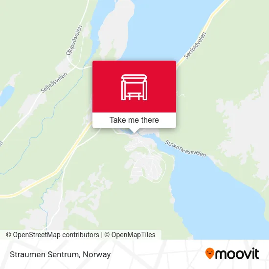 Straumen Sentrum map