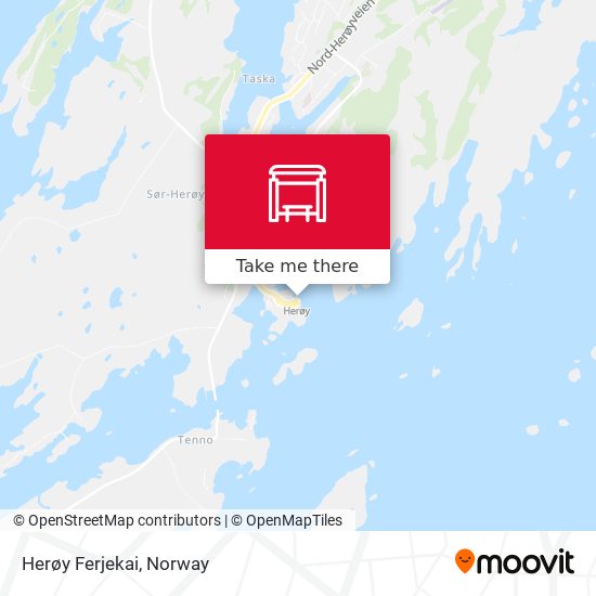 Herøy Ferjekai map