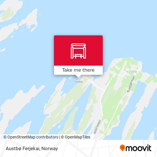 Austbø Ferjekai map