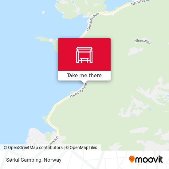 Sørkil Camping map