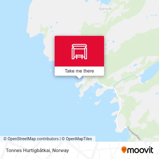 Tonnes Hurtigbåtkai map