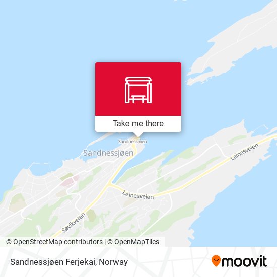Sandnessjøen Ferjekai map