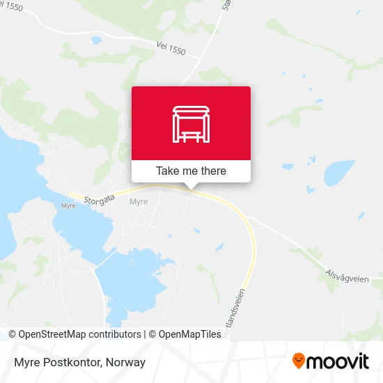 Myre Postkontor map
