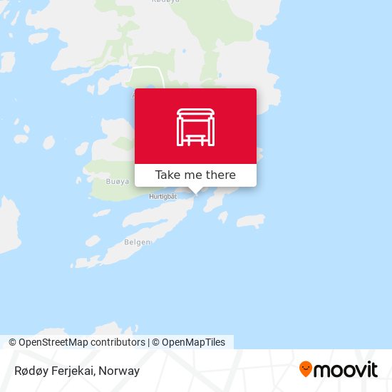 Rødøy Ferjekai map