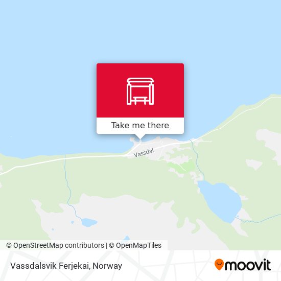 Vassdalsvik Ferjekai map