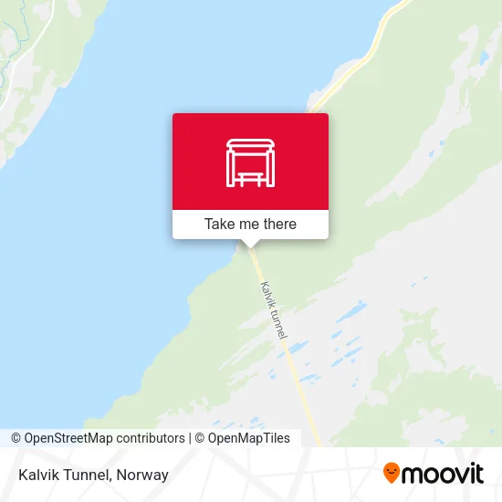 Kalvik Tunnel map