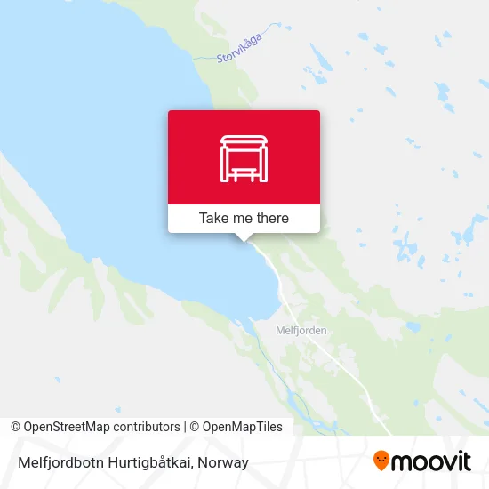 Melfjordbotn Hurtigbåtkai map