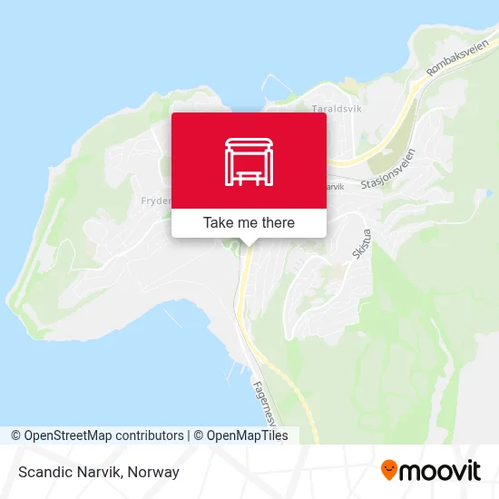 Scandic Narvik map